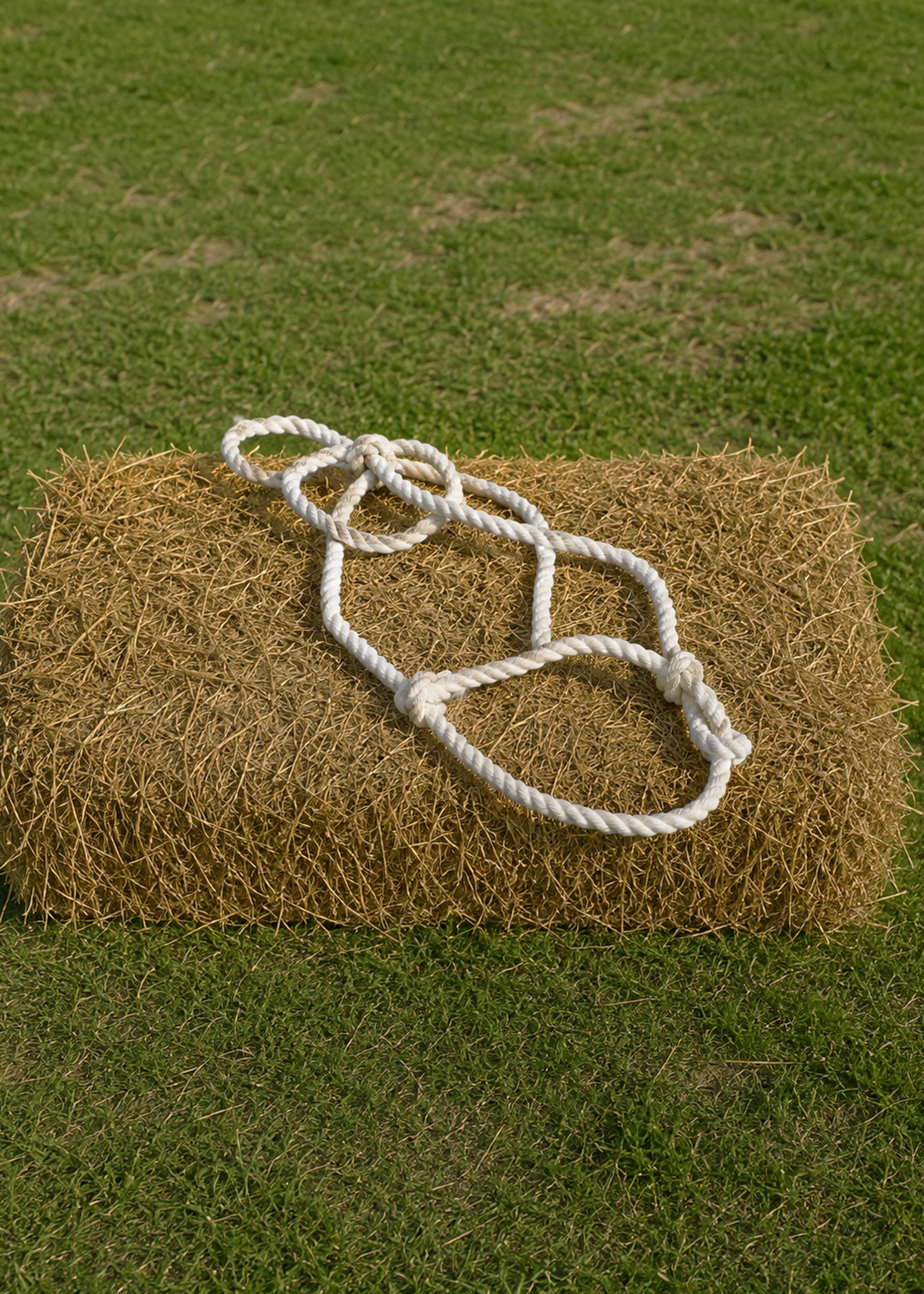 WHITE HEAVY HORSE SHOW HALTER